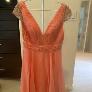 Mac Duggal Pink Mini Dress Prom